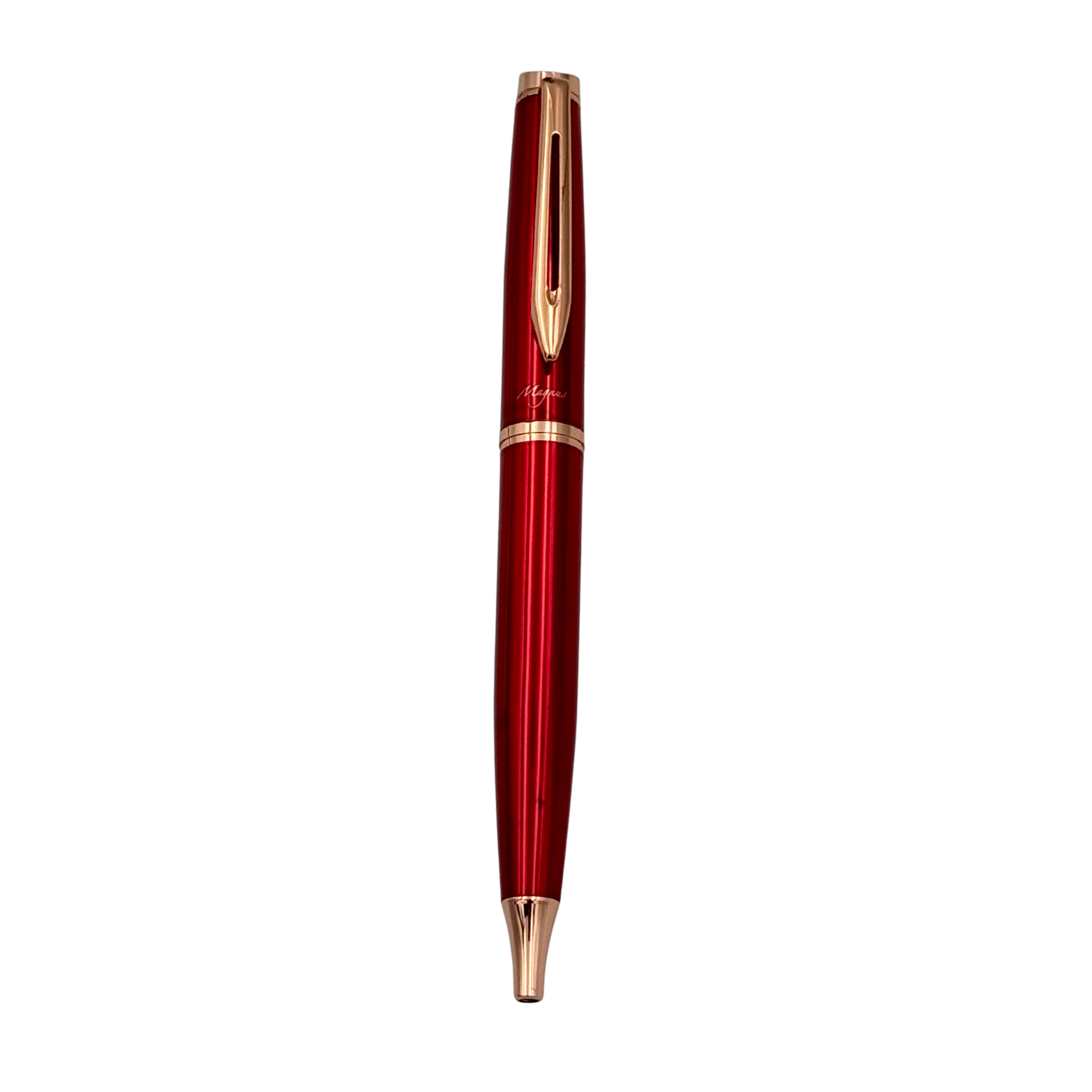 Boligrafo Magnus Modelo Luminous Red & Rose Gold + Grabado Personalizado