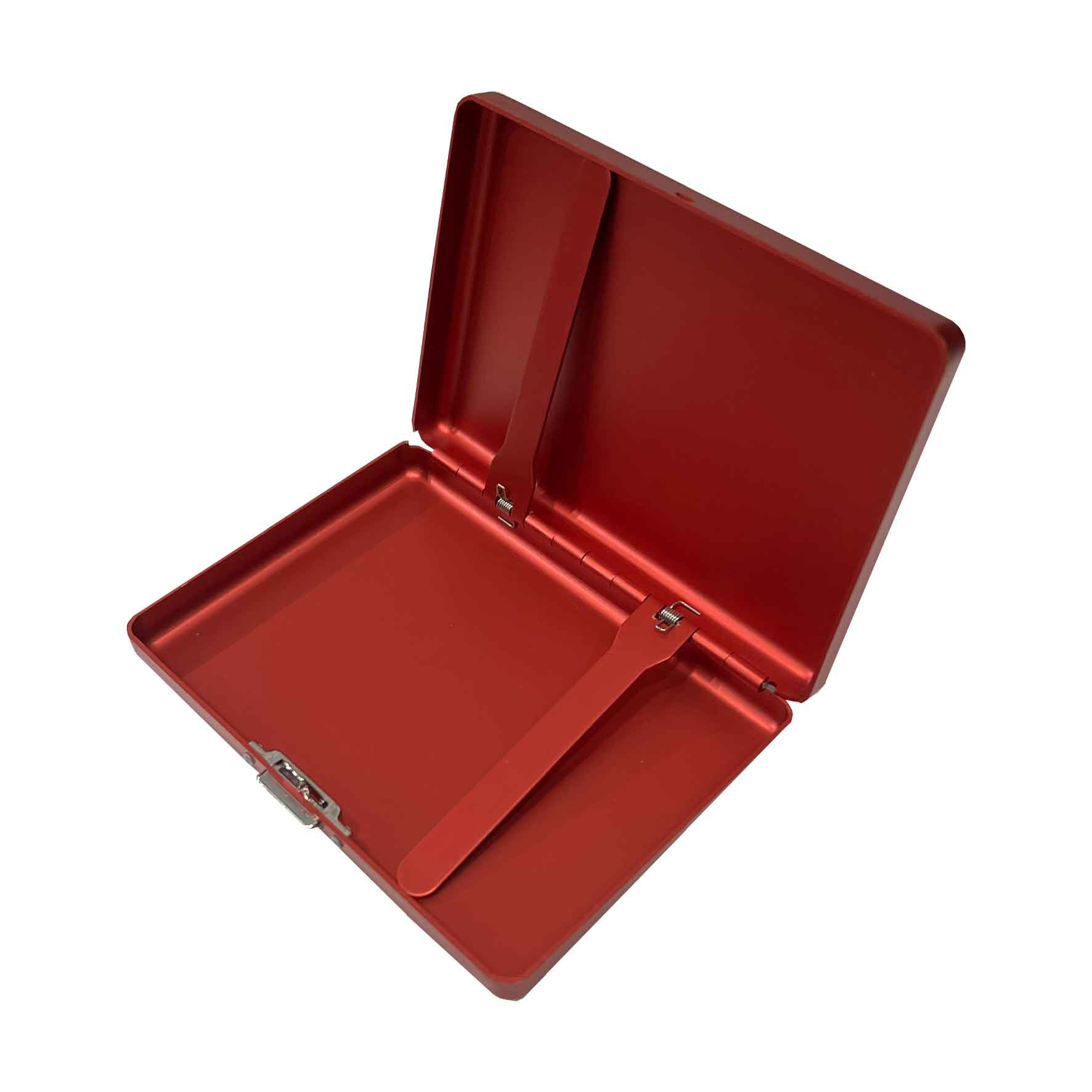 Cigarrera Metalica Rojo + Grabado Personalizado