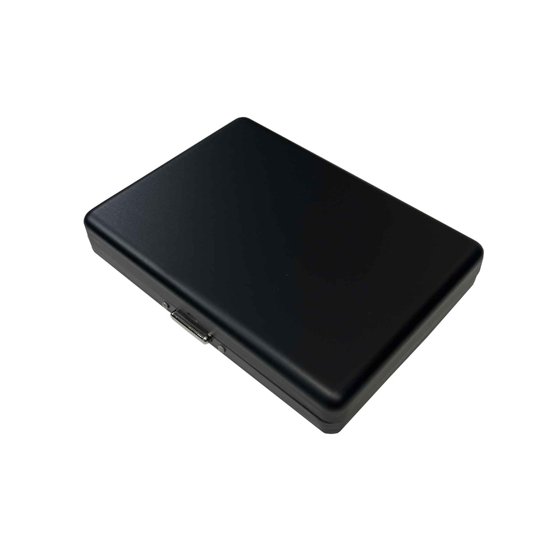 Cigarrera Metalica Negro + Grabado Personalizado