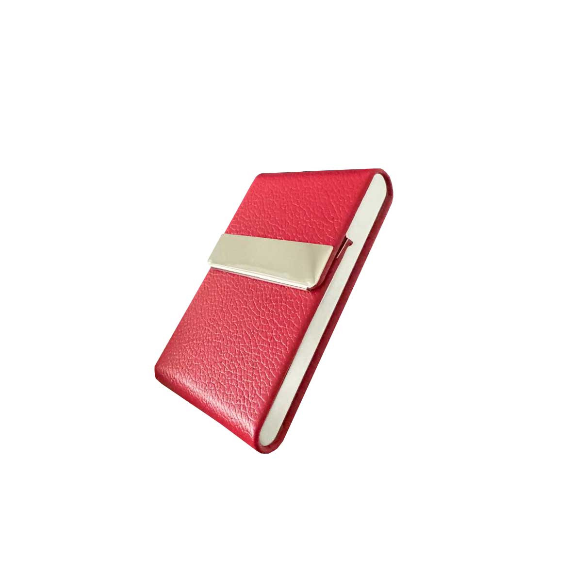Cigarrera Eco Cuero Rojo + Grabado Personalizado