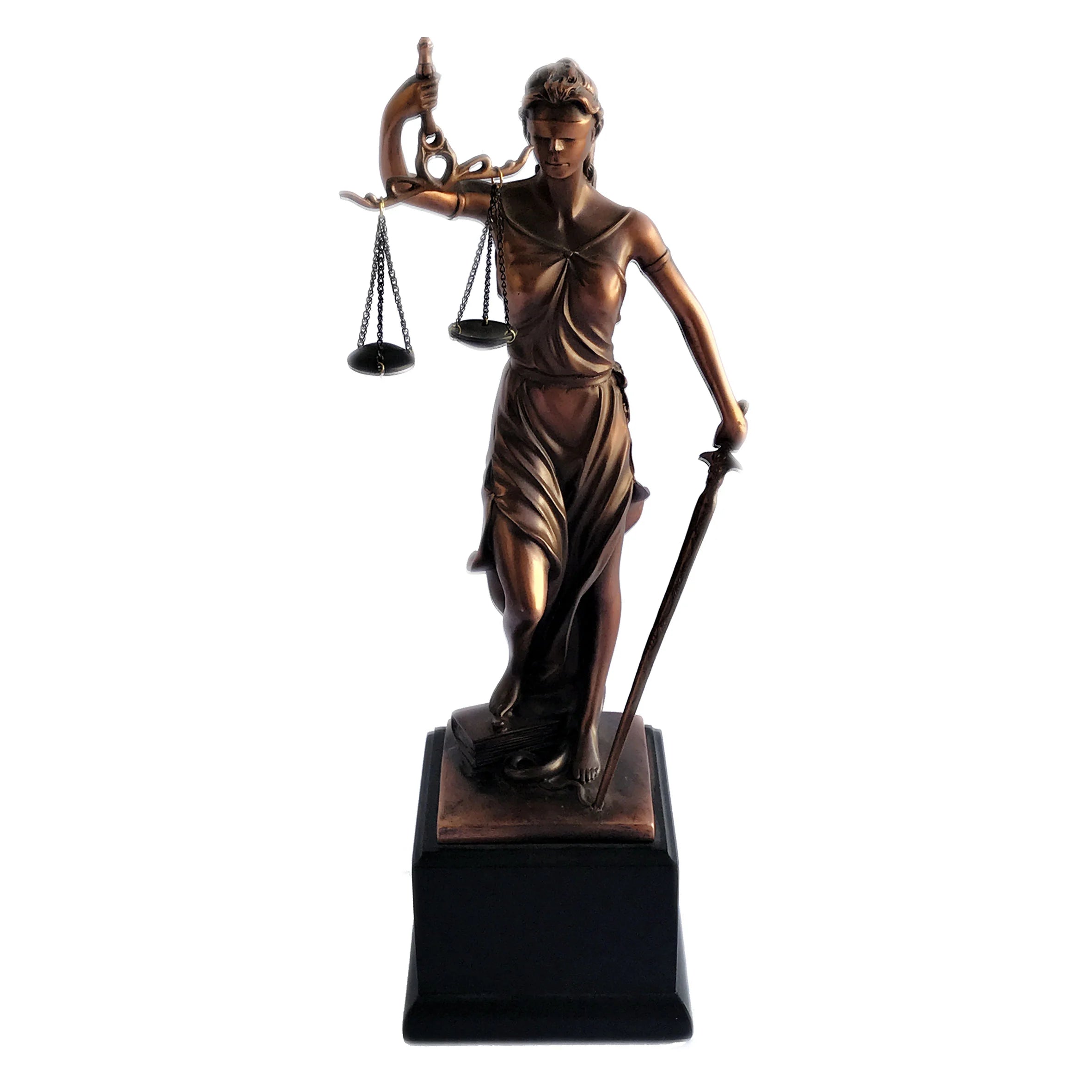 Figura Dama Justicia + Grabado Personalizado