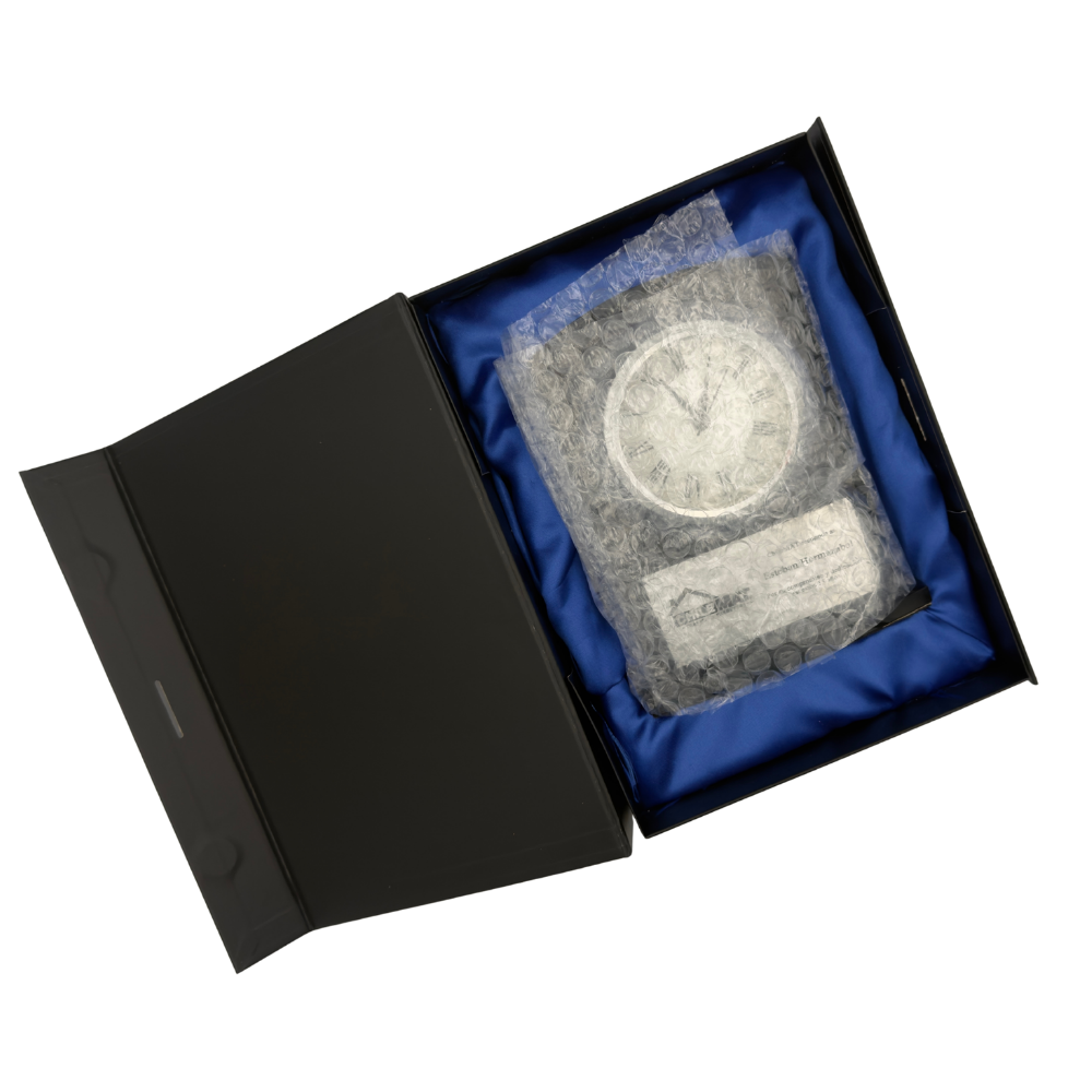 Reloj Escritorio Modelo Onyx + Grabado Personalizado
