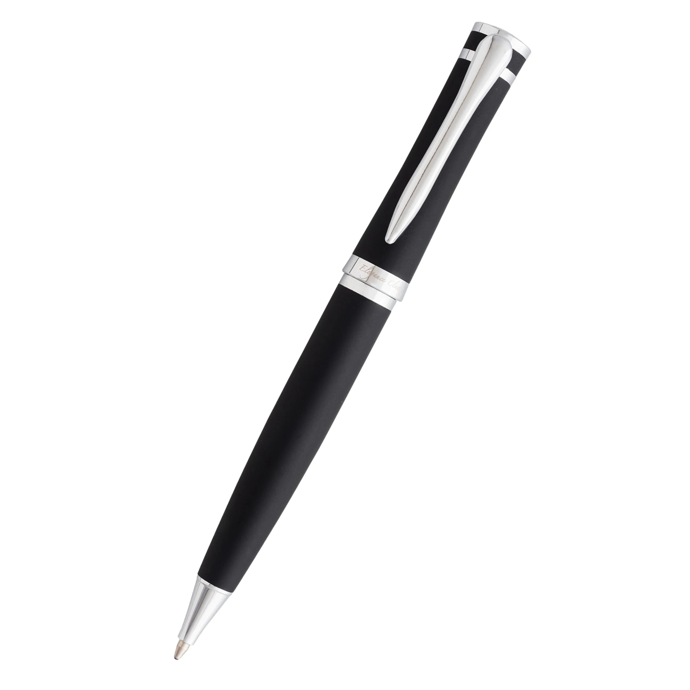 Boligrafo Modelo Prelude Black Silver + Grabado Personalizado