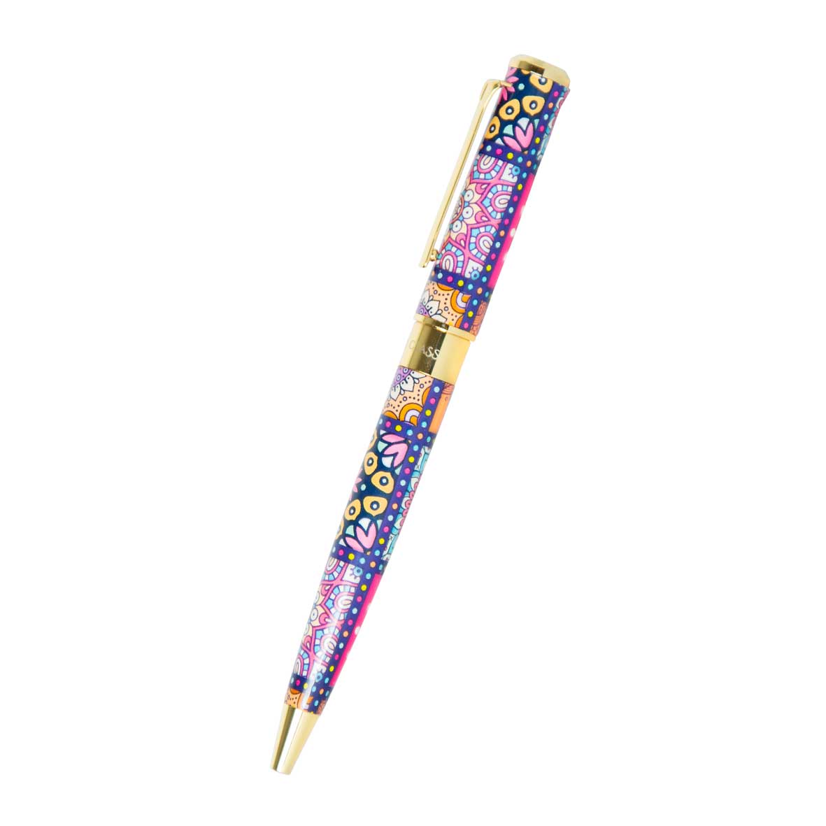 Boligrafo Modelo Mandala + Funda EcoCuero Grabado