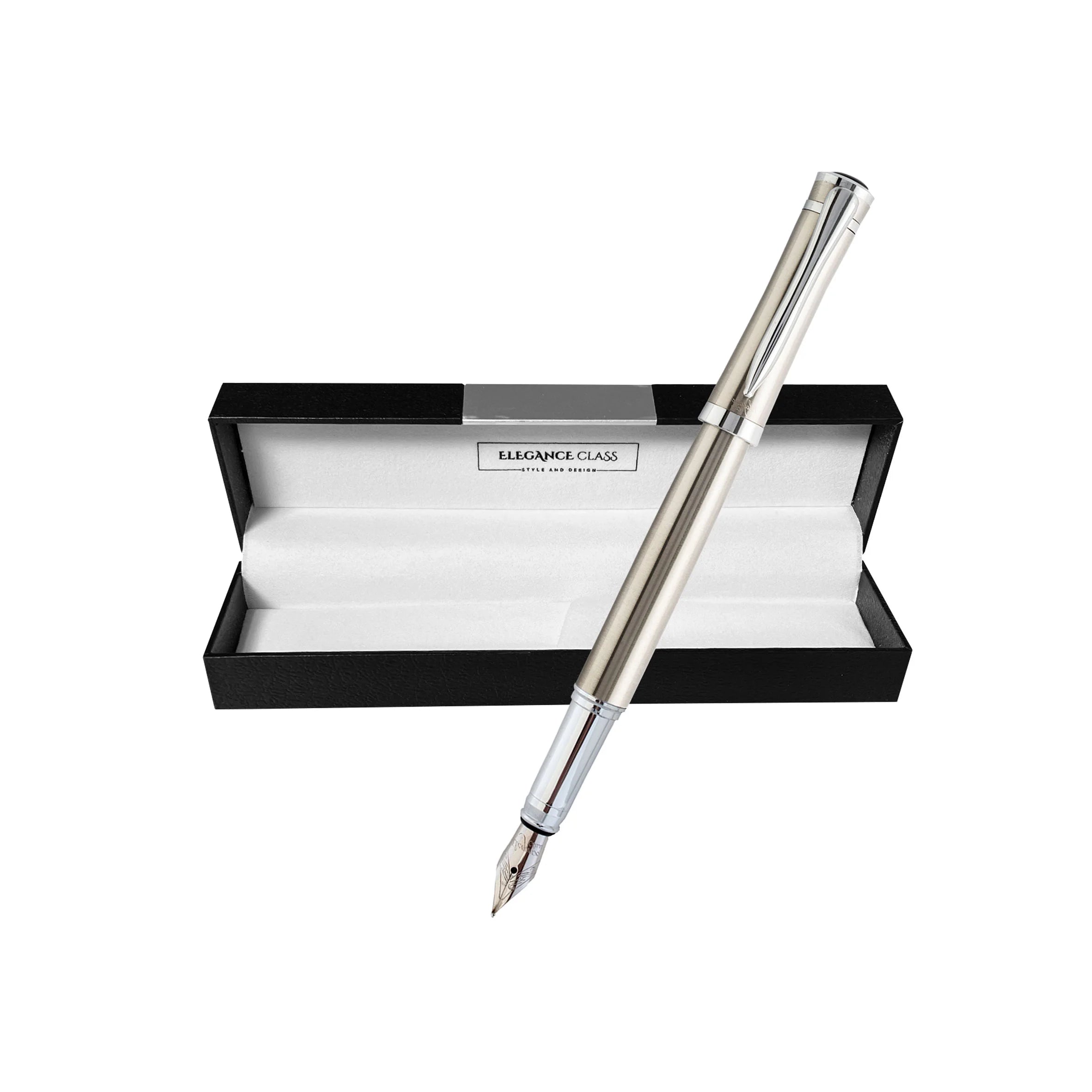 Pluma Estilográfica Modelo Prelude Steel + Grabado Personalizado