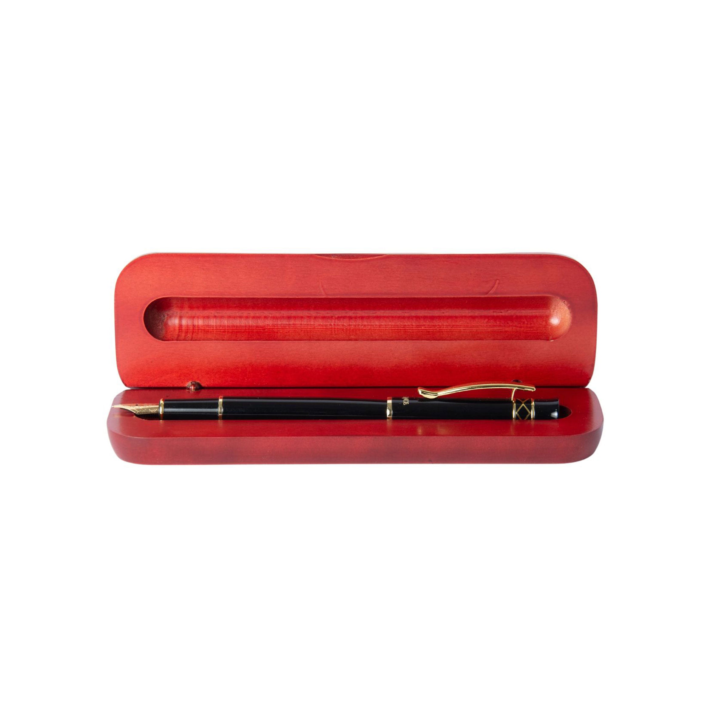 Pluma Estilográfica Modelo Luxor + Caja Madera + Grabado Personalizable