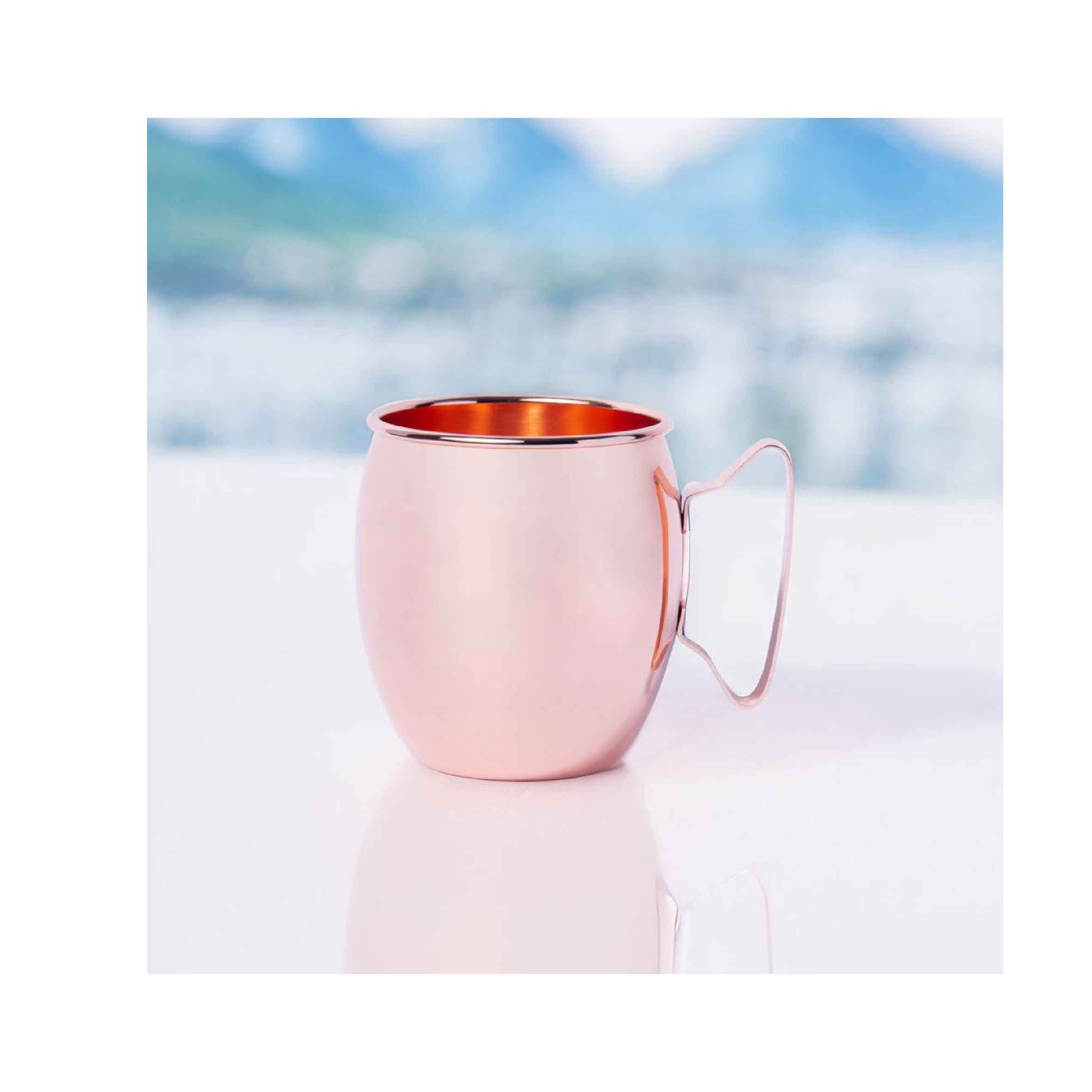 Mug Moscow Mule Cobre Liso + Grabado Personalizado