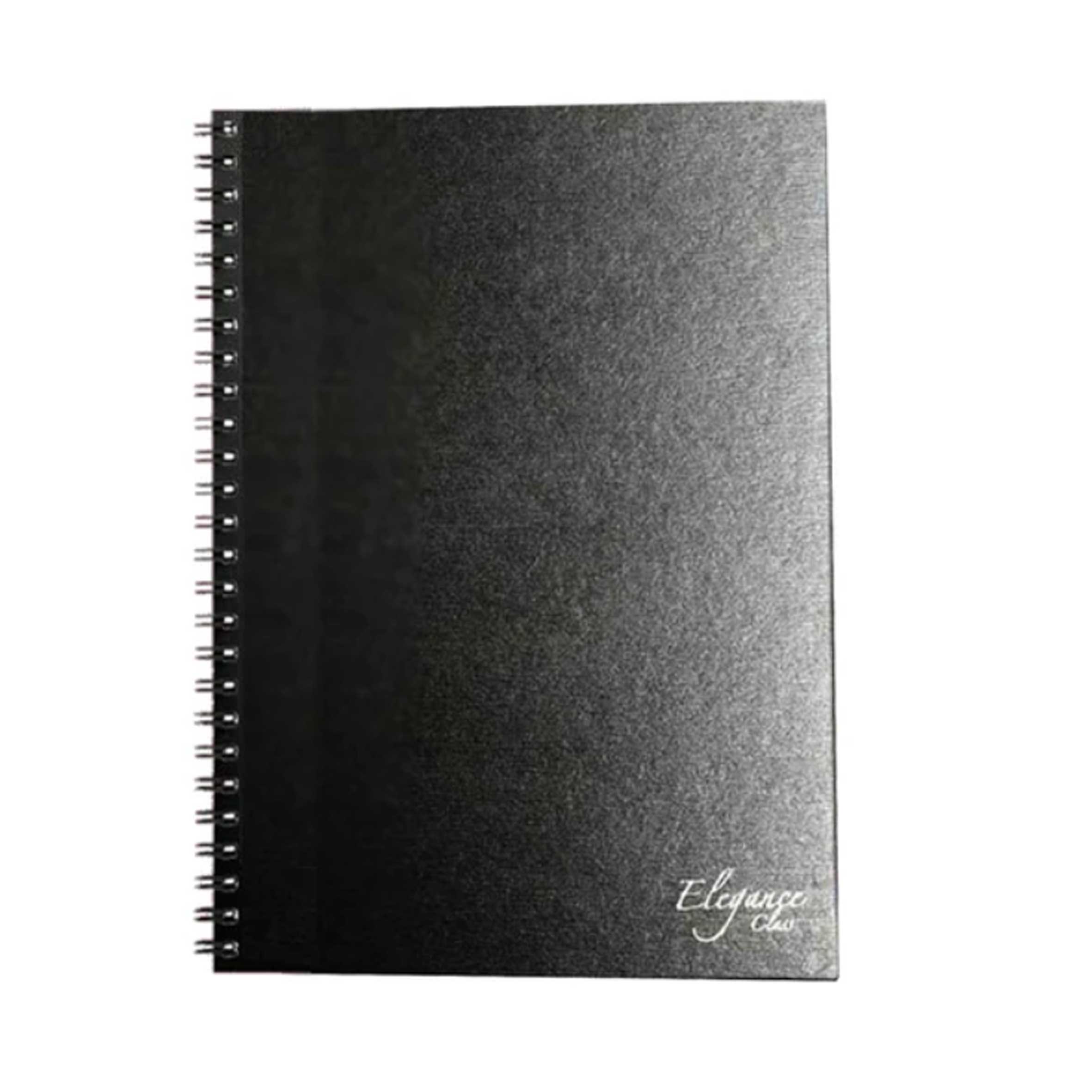 Libreta Espiral Lisa Negra