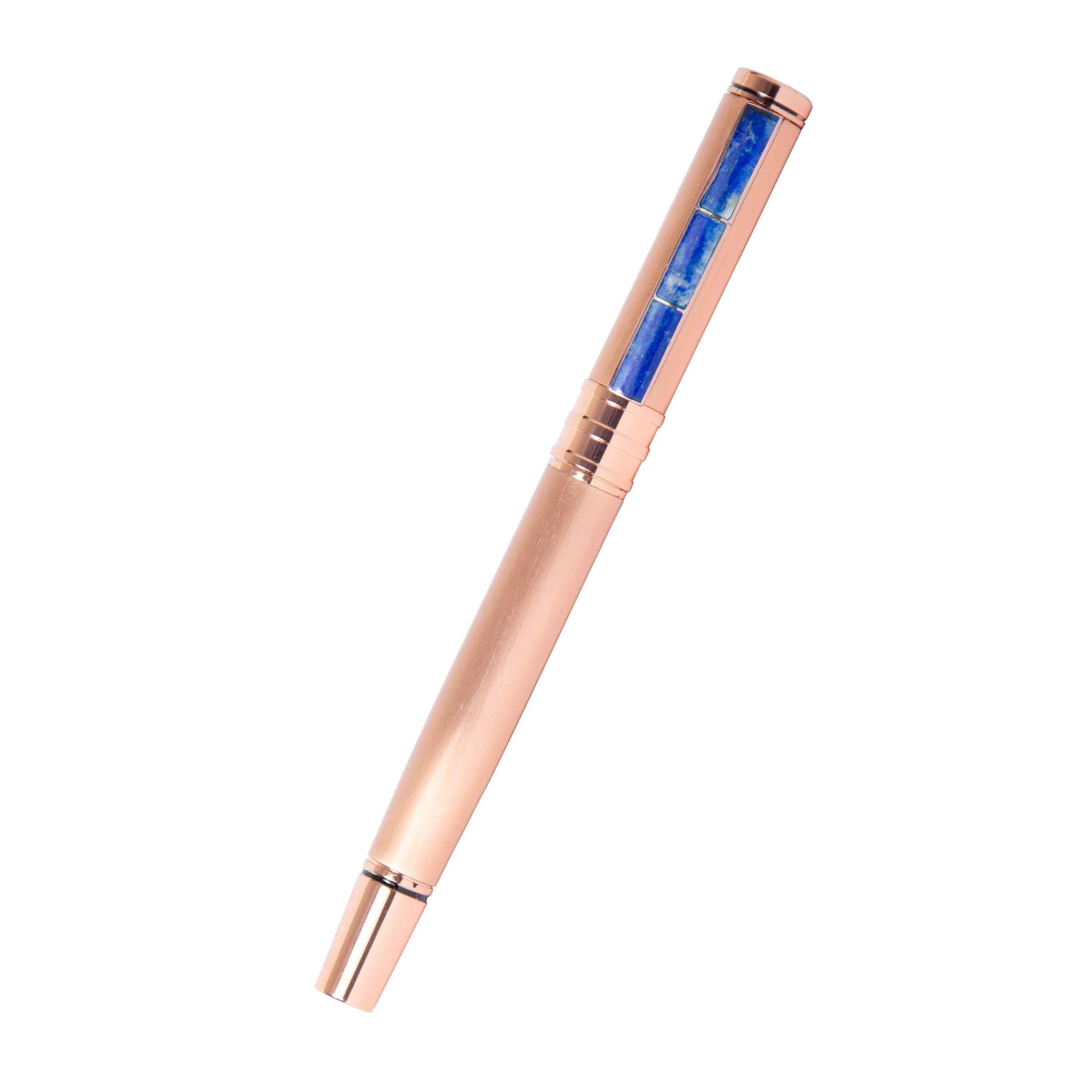 Roller Modelo Cobre Lapislazuli + Caja de Madera + Grabado Personalizado