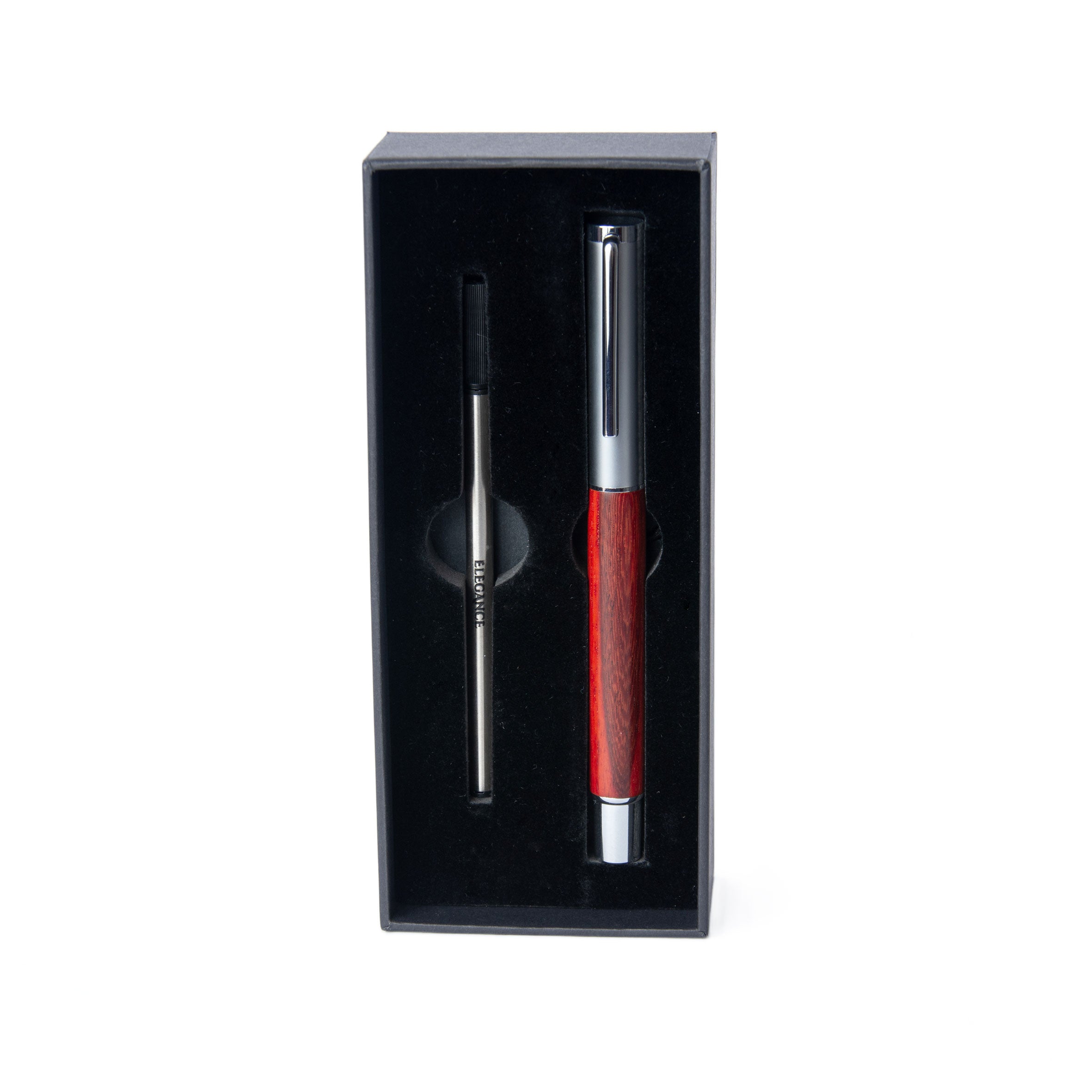 Lapiz Roller Modelo Towers Red Wood + Grabado Personalizado