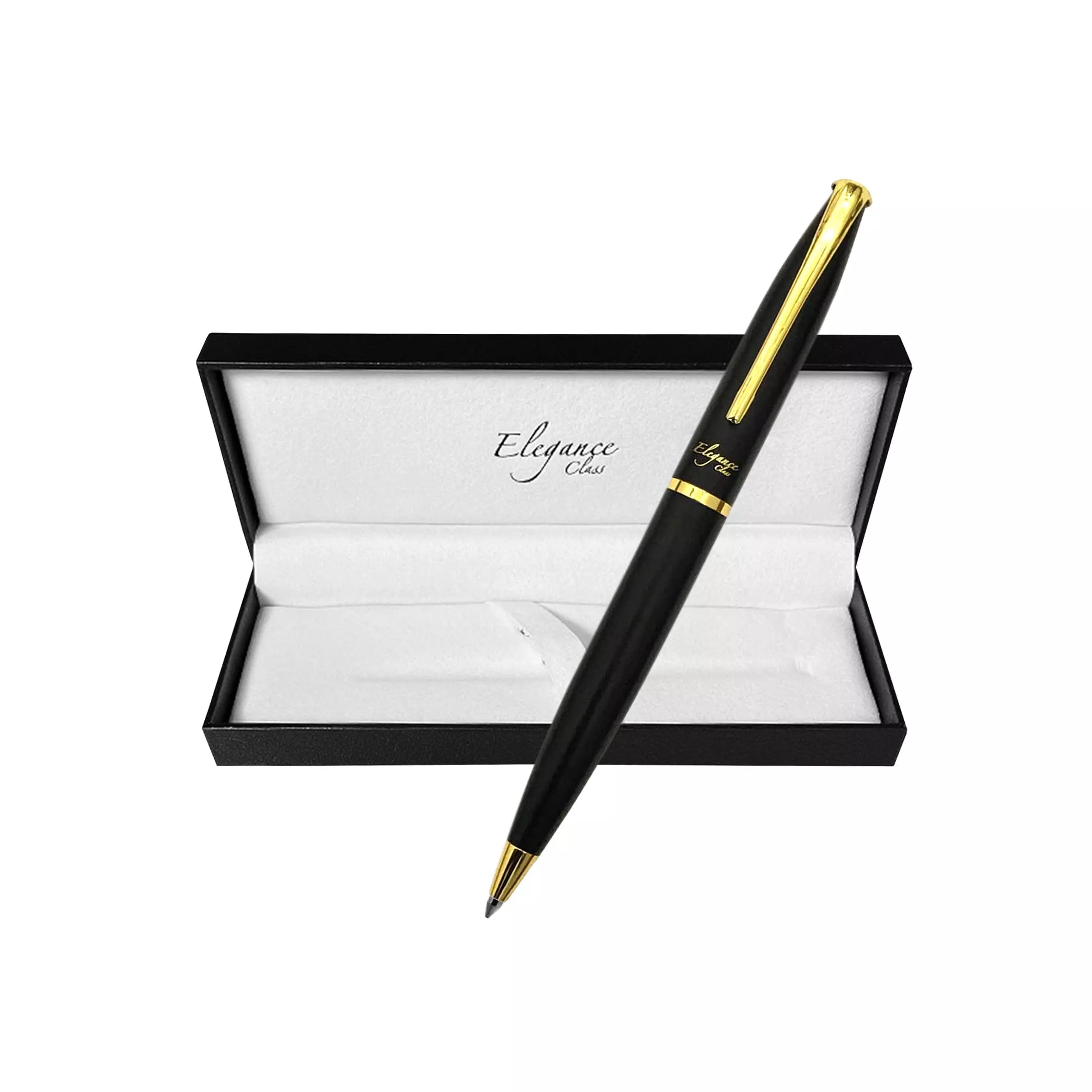 Boligrafo Modelo Altima Black Gold + Grabado Personalizado | CYBERDAY