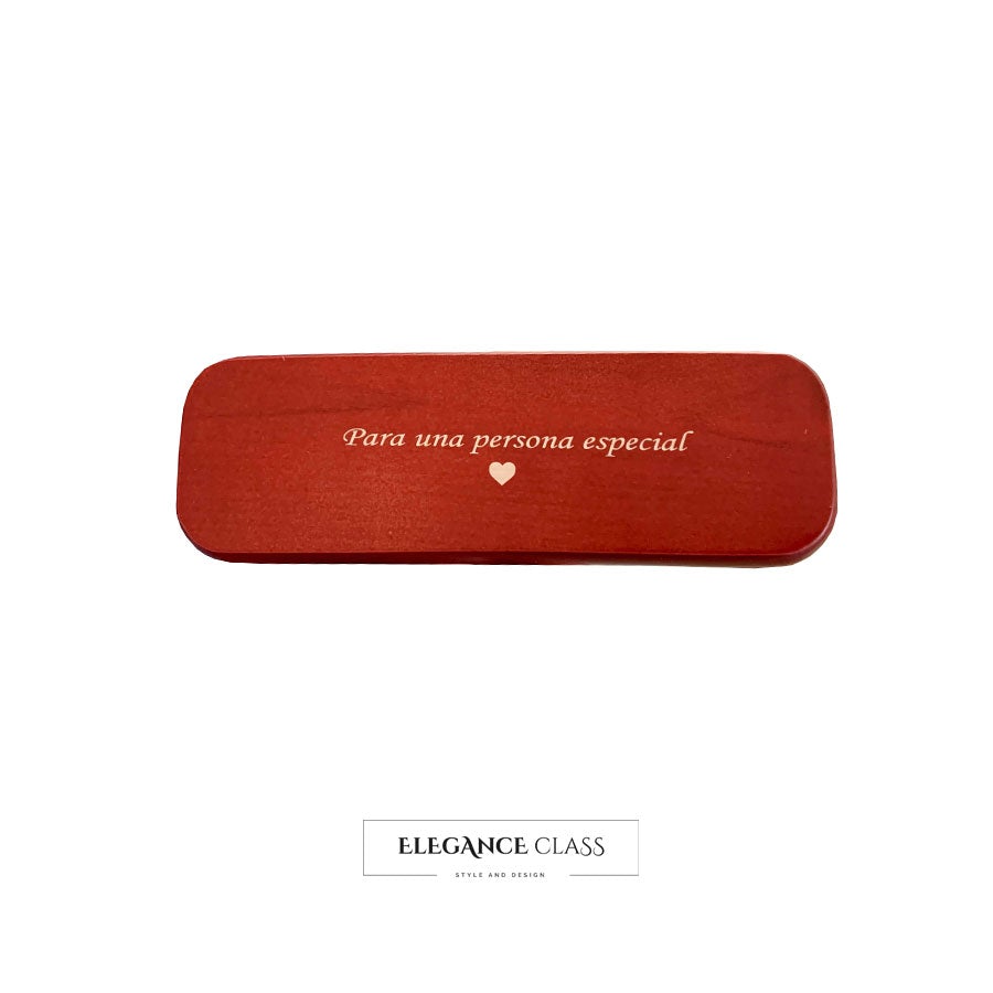 Roller Tinta Modelo Prime Cobre + Caja Madera + Grabado Personalizado