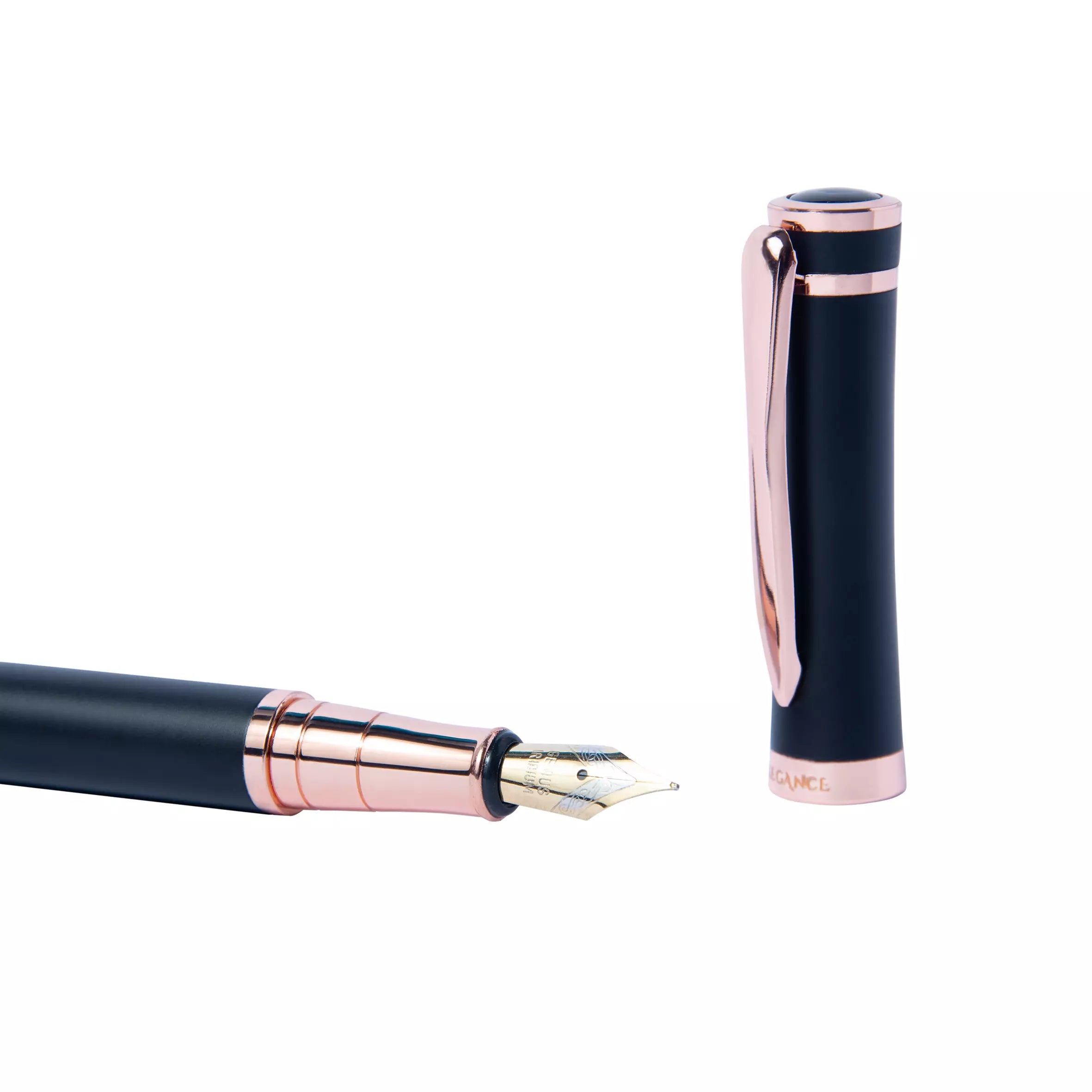 Pluma Estilográfica Modelo Prelude Black Copper + Grabado Personalizado