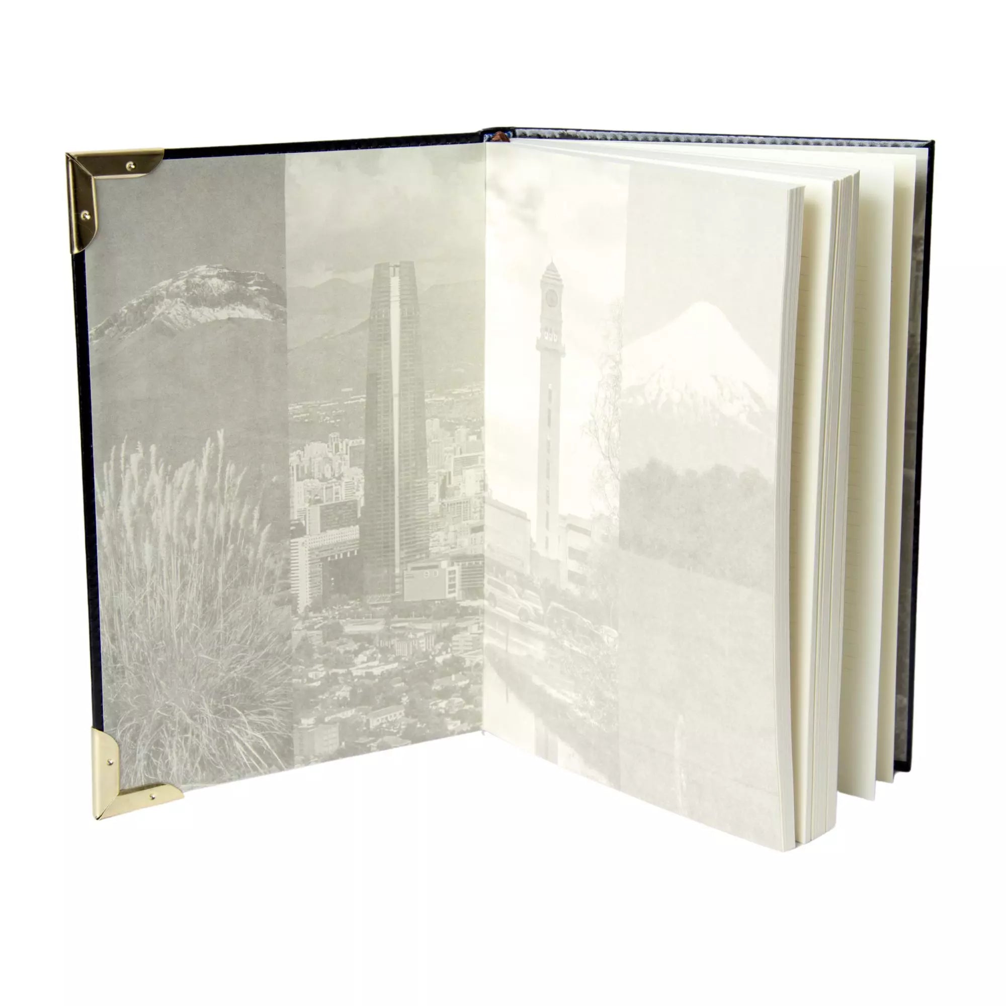 Agenda Eco Cuero Puntas Metalicas + Impresion UV