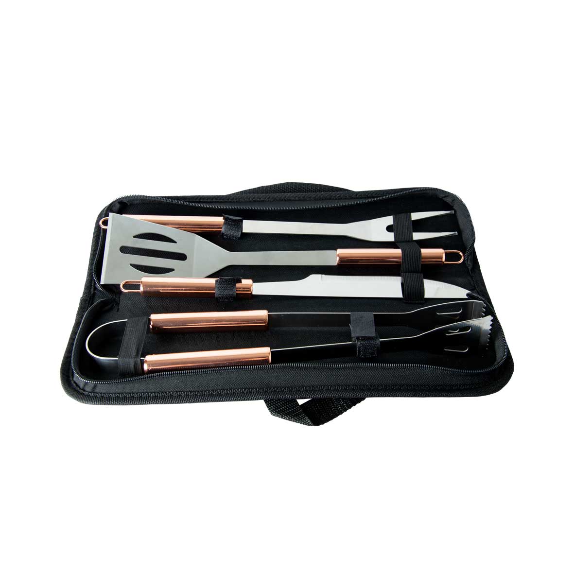 Set Juego Asado Cobre 4 Piezas + Grabado Personalizado