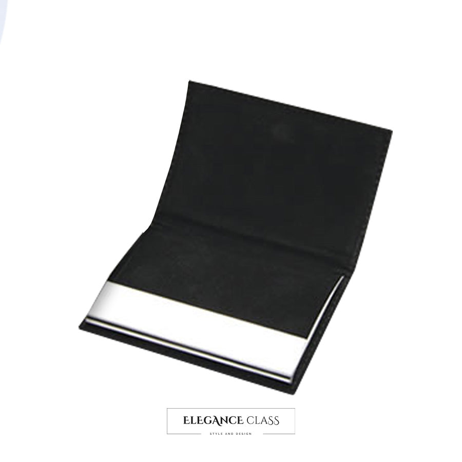 Tarjetero Eco Cuero Negro Mate + Grabado Personalizado