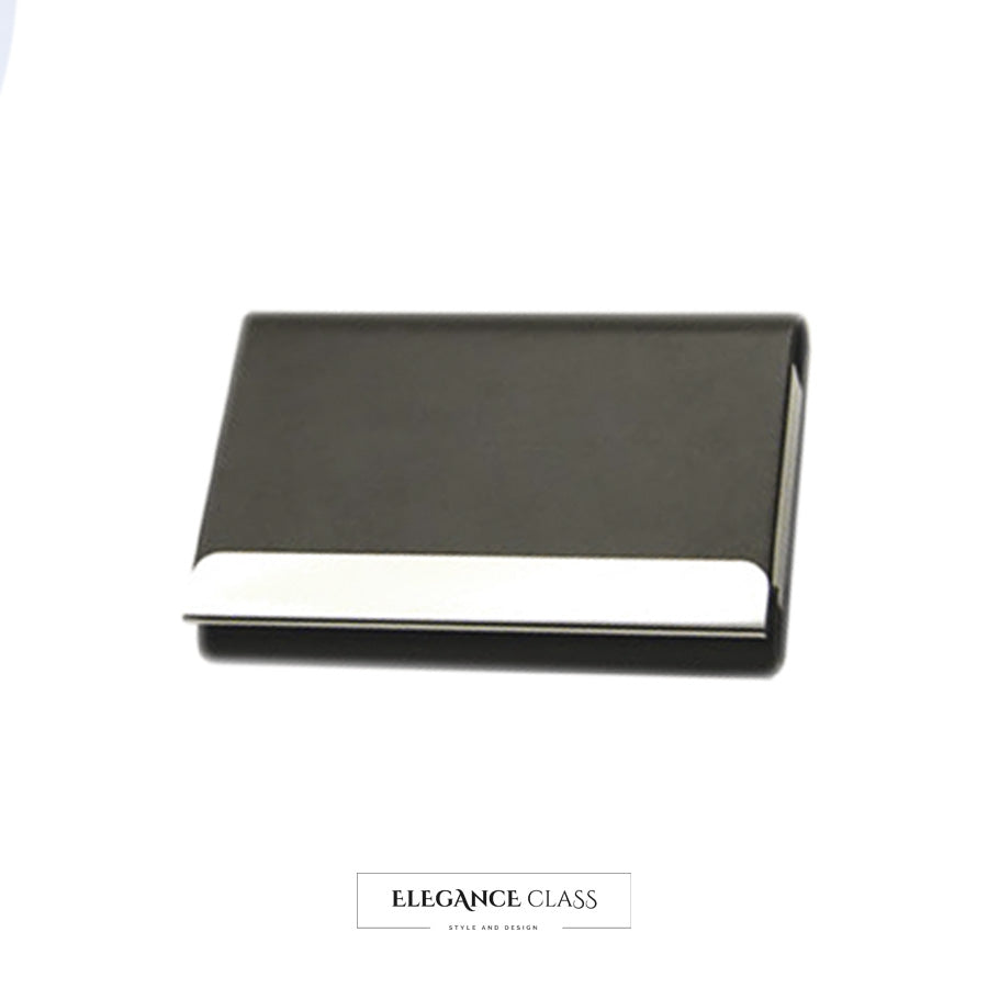 Tarjetero Eco Cuero Negro Mate + Grabado Personalizado