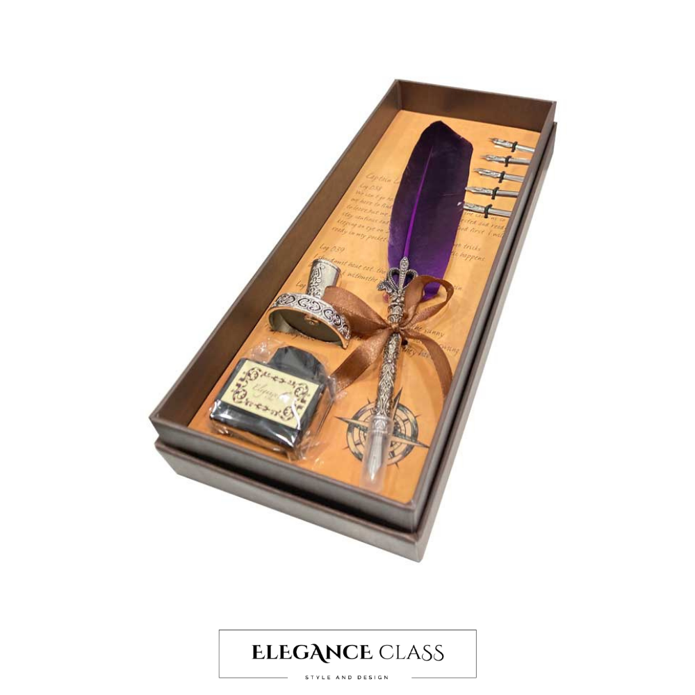 Pluma Caligráfica Modelo Retro Violeta
