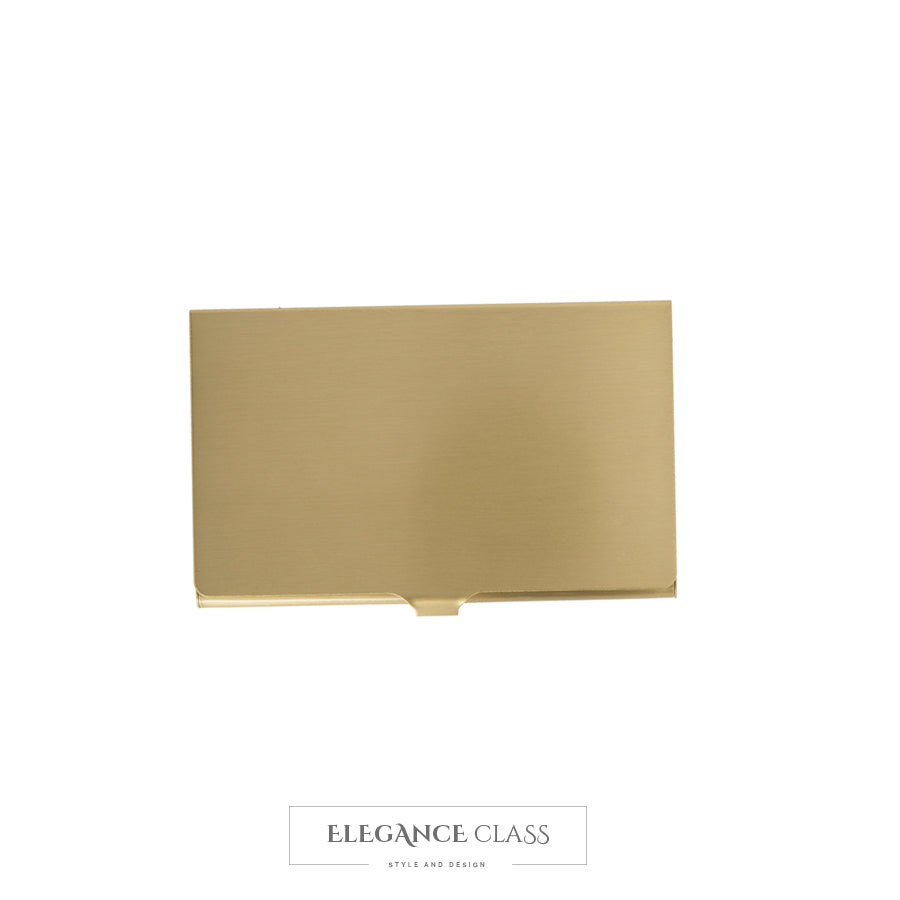 Tarjetero Gold Matte + Grabado Personalizado