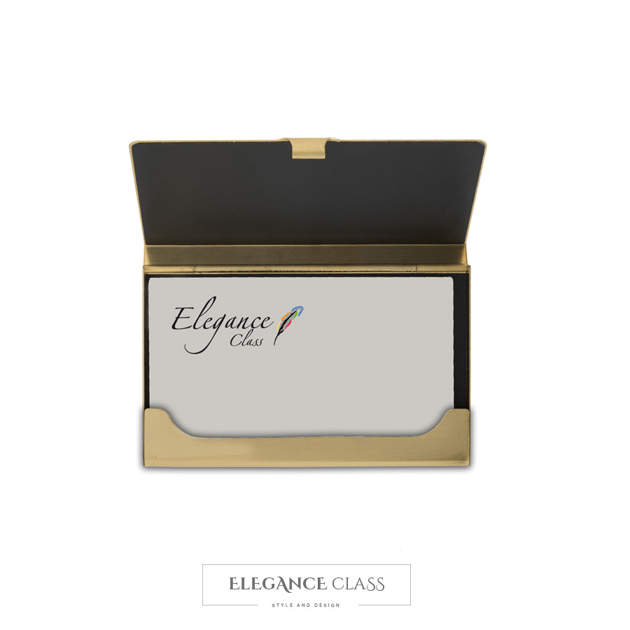 Tarjetero Gold Matte + Grabado Personalizado