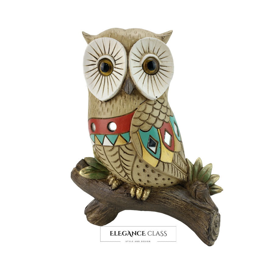 Figura Decorativa Buho en Rama