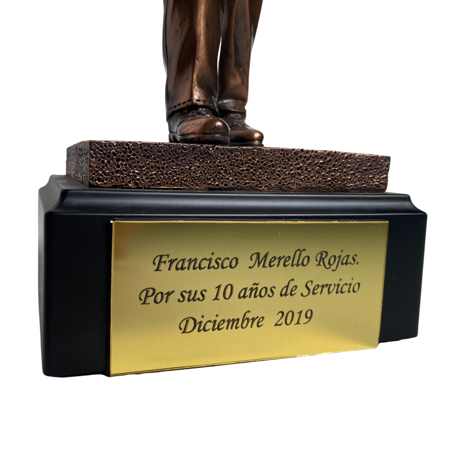 Figura Premiación Carabinero + Grabado Personalizable