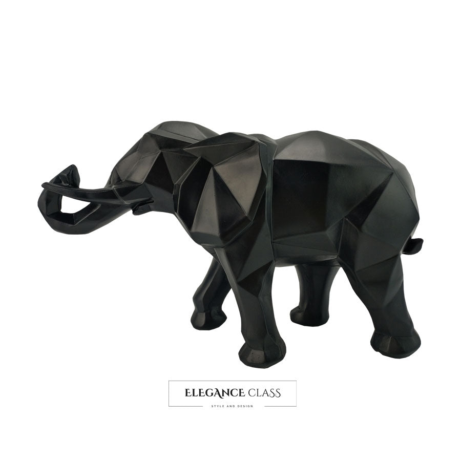 Figura Decorativa Elefante Negro