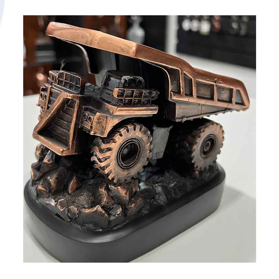 Figura Camión Minero Caterpillar + Grabado Personalizado