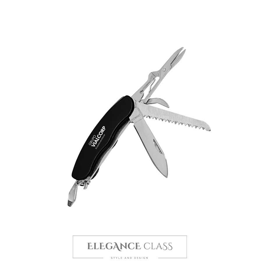 Cortaplumas Acero Negro + Grabado Personalizado