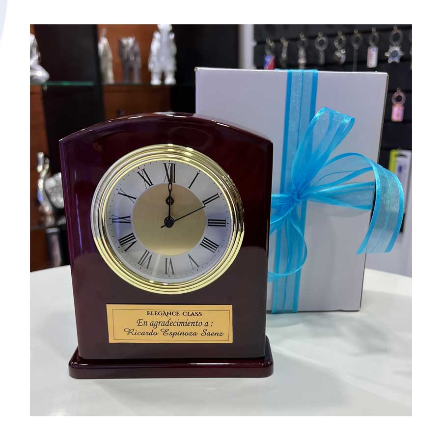 Reloj de Mesa Retro + Grabado Personalizado