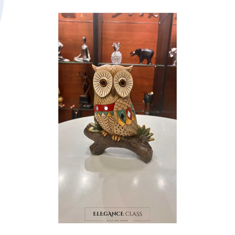 Figura Decorativa Buho en Rama