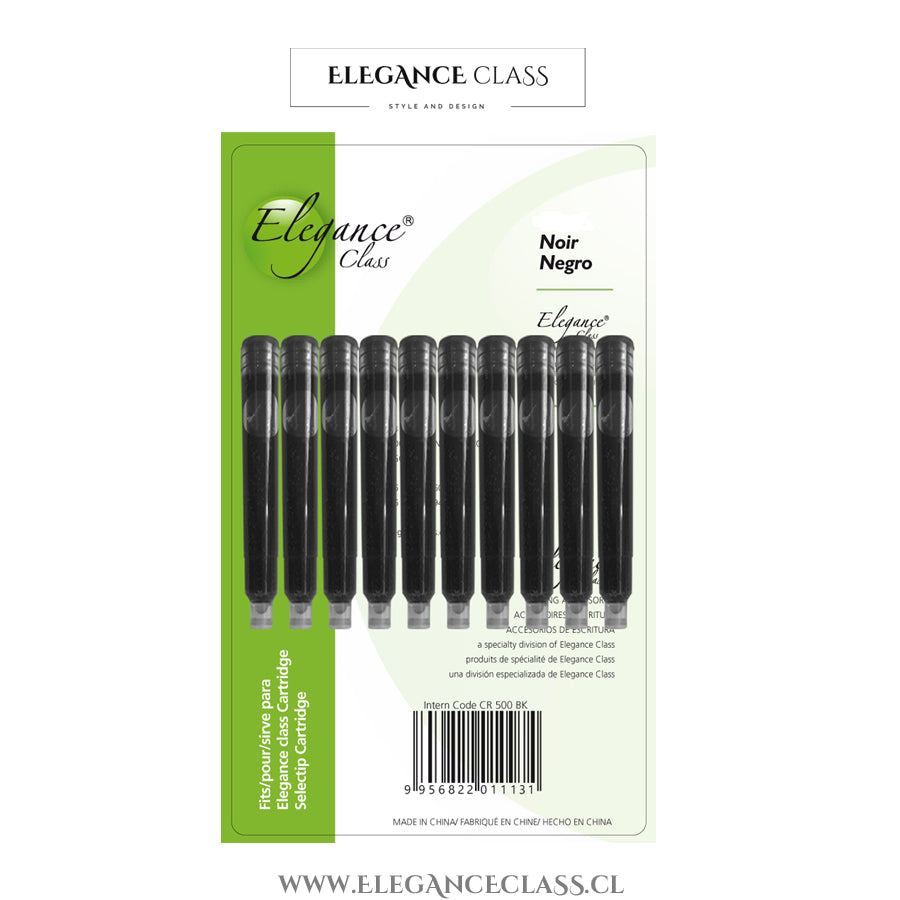 Cartuchos Pluma Fuente Negro