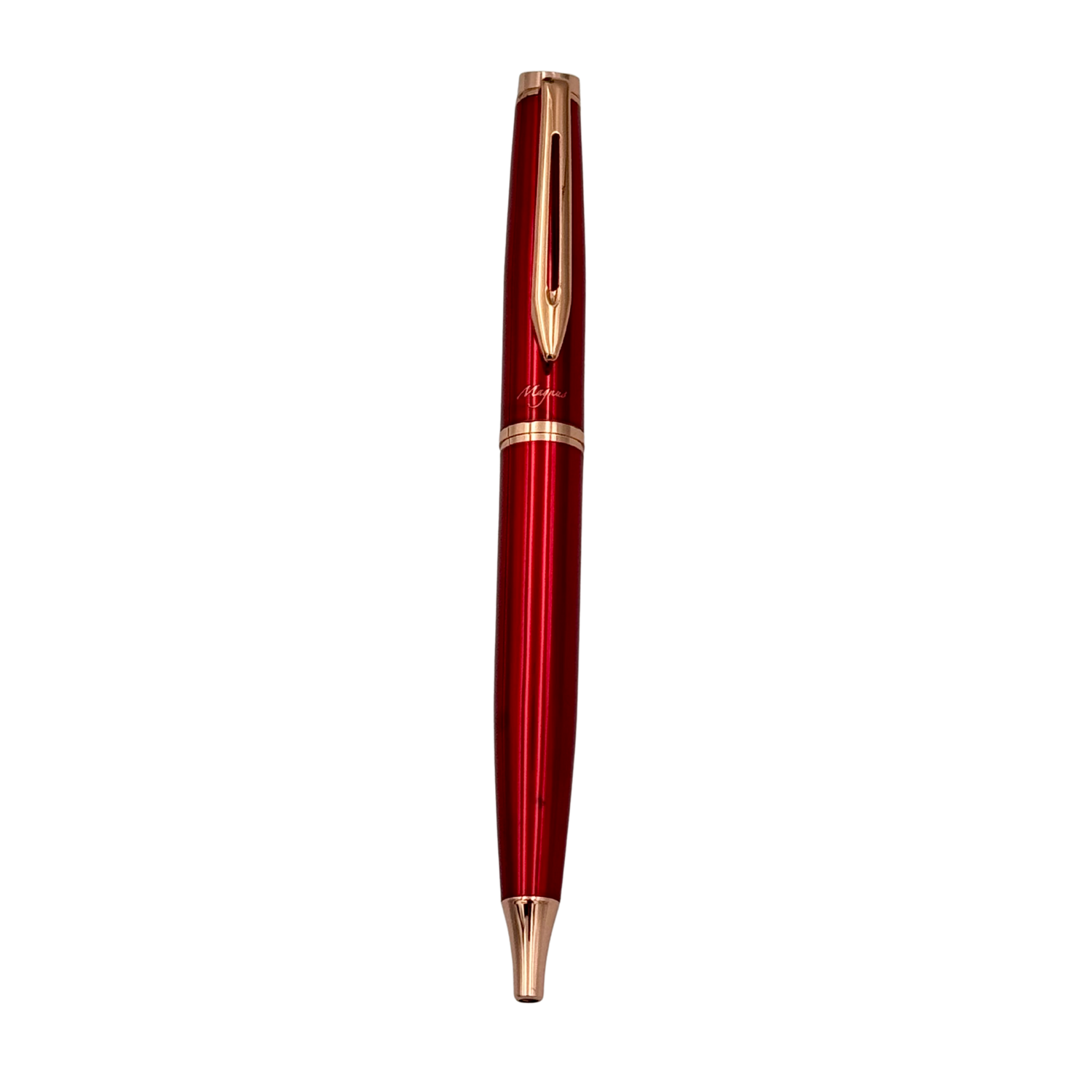 Boligrafo Magnus Modelo Luminous Red &amp; Rose Gold + Grabado Personalizado