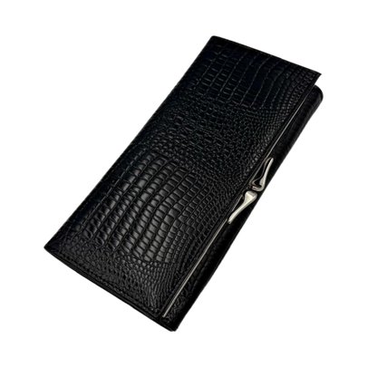 Billetera Mujer 100% Cuero Modelo Napoles Black