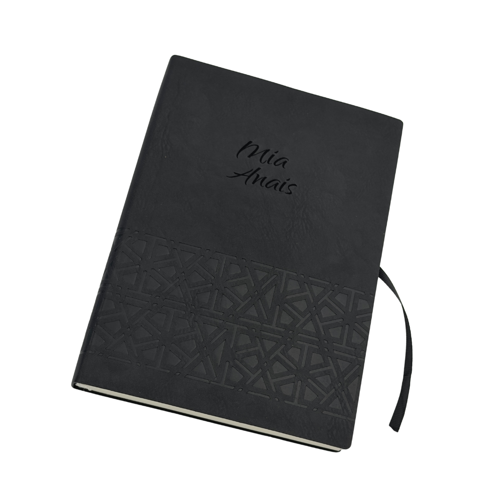 Set Caja Regalo Agenda + Boligrafo Personalizado + Porta Documentos Black Edition