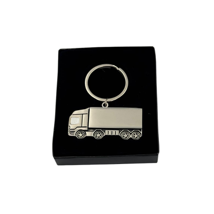 Llavero Metálico Camión Transporte + Grabado Personalizado
