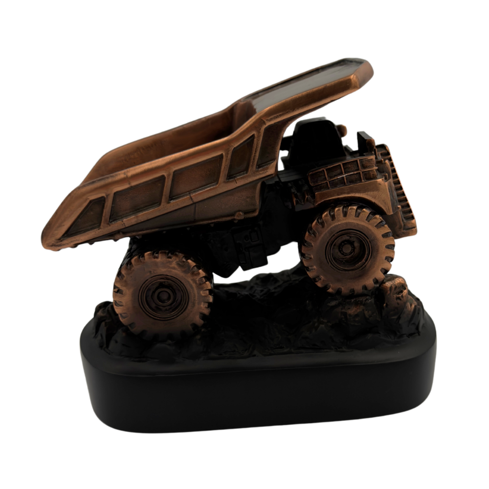 Figura Camión Minero Caterpillar + Grabado Personalizado