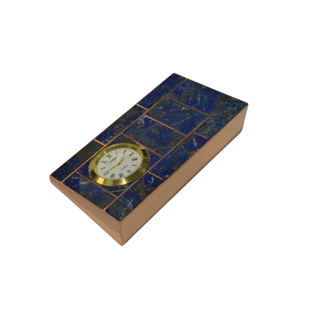 Reloj Cobre Lapislazuli + Grabado Personalizado