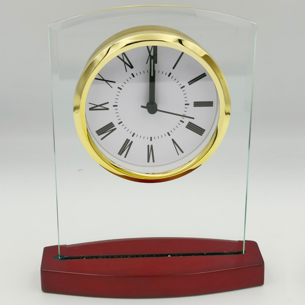 Reloj Escritorio Modelo Woodline + Grabado Personalizado