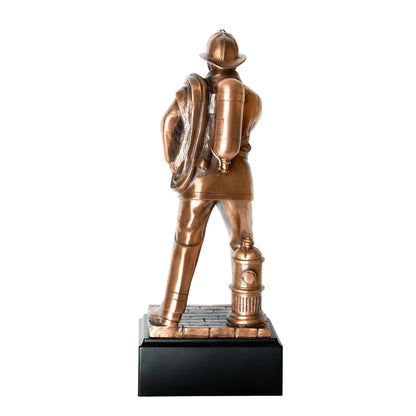 Figura Premiación Bombero + Grabado Personalizable