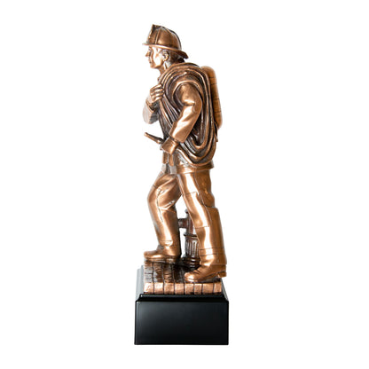 Figura Premiación Bombero + Grabado Personalizable