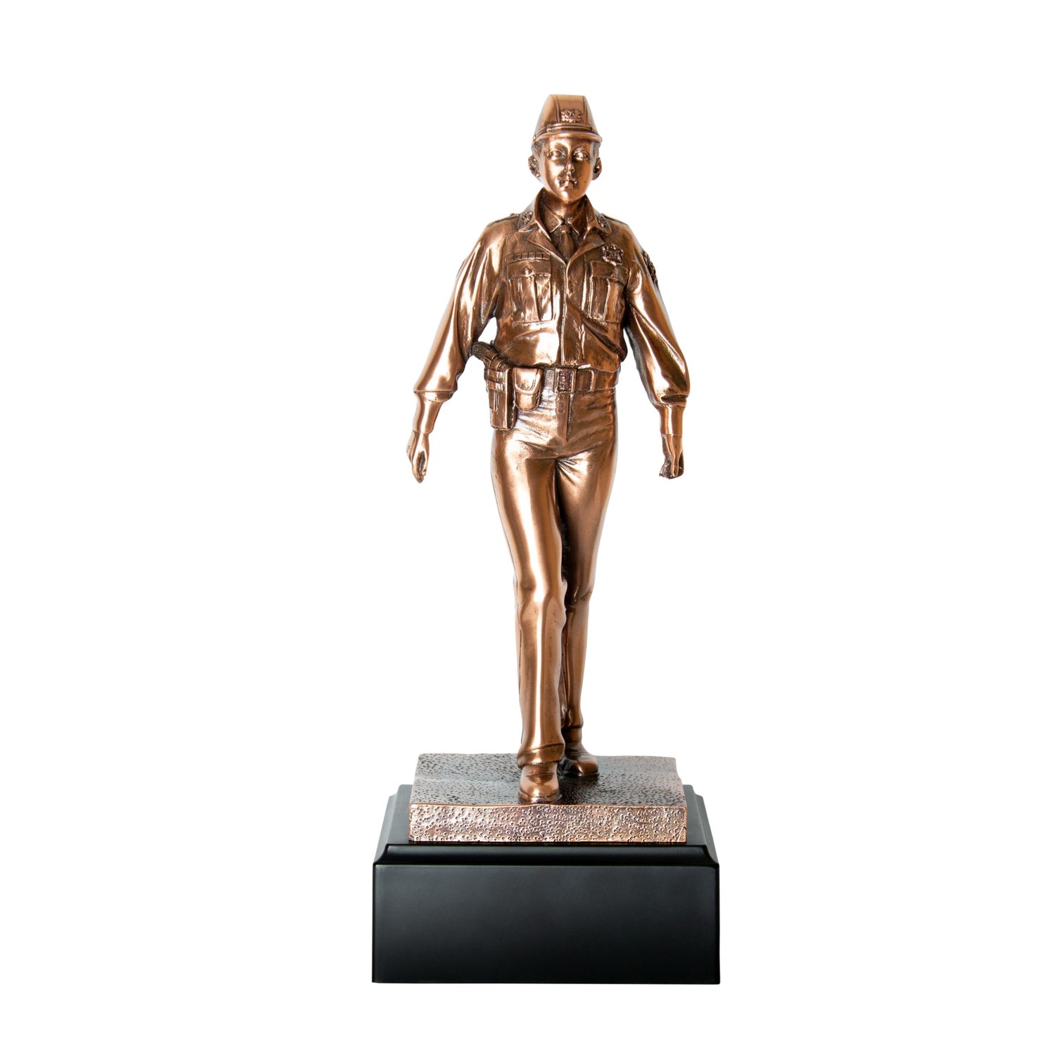 Figura Premiación Carabinera+Grabado Personalizado