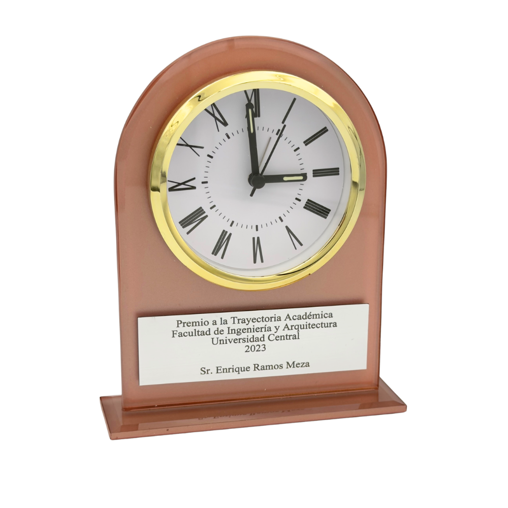 Reloj Escritorio Modelo Air Copper + Grabado Personalizado