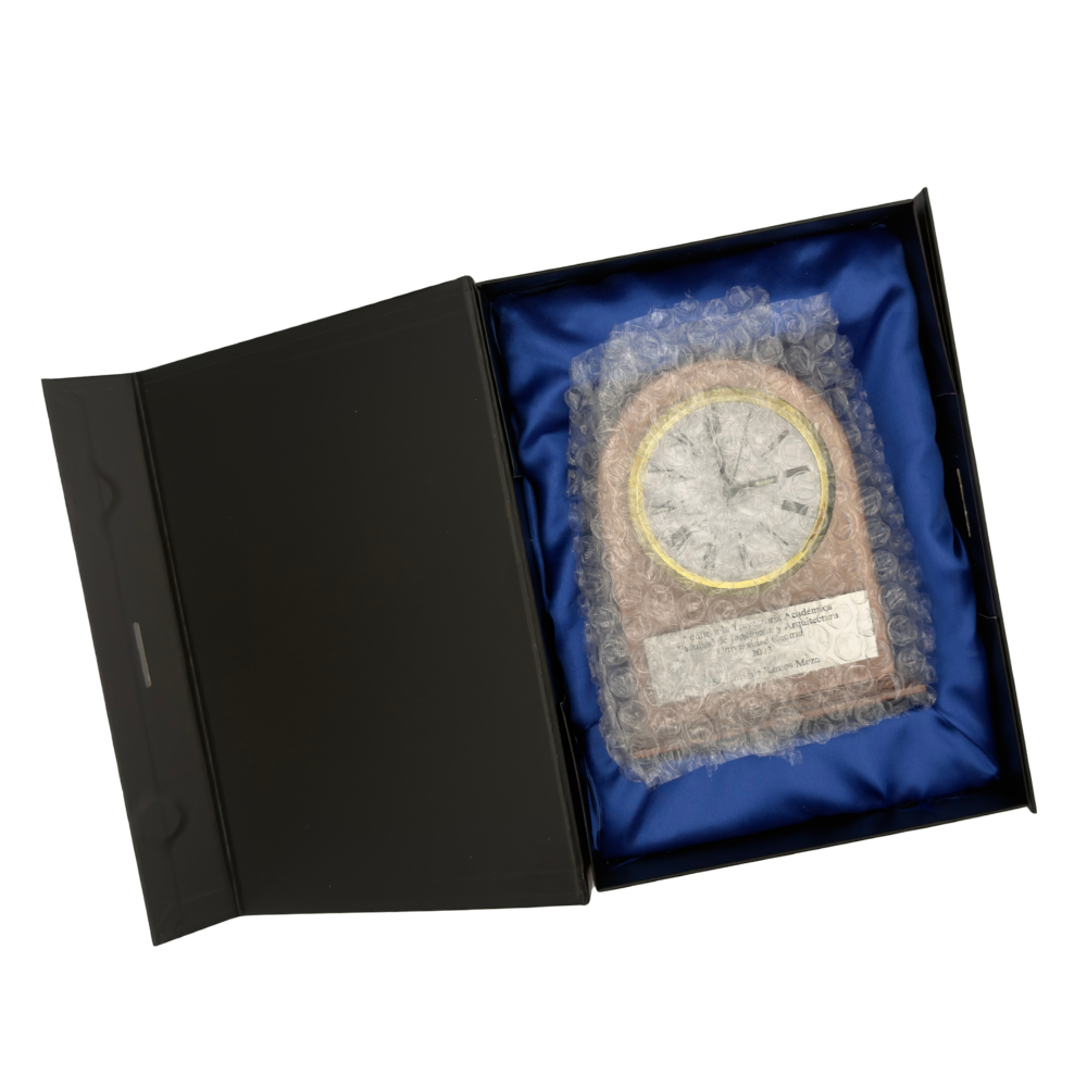 Reloj Escritorio Modelo Air Copper + Grabado Personalizado
