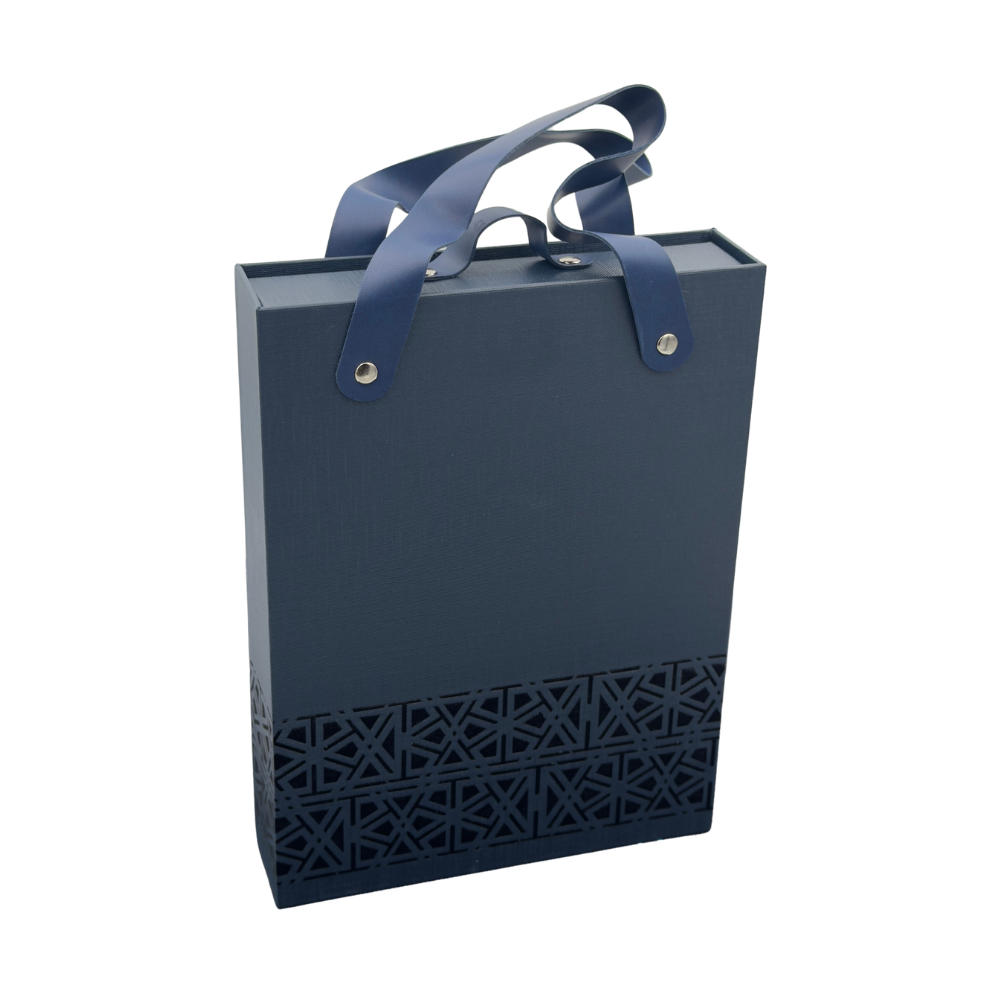 Set Caja Regalo Agenda + Boligrafo Personalizado + Porta Documentos Blue Edition