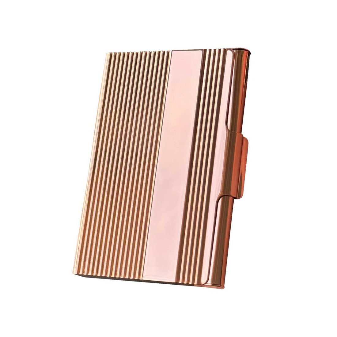 Tarjetero Metalico Cobre + Grabado Personalizado