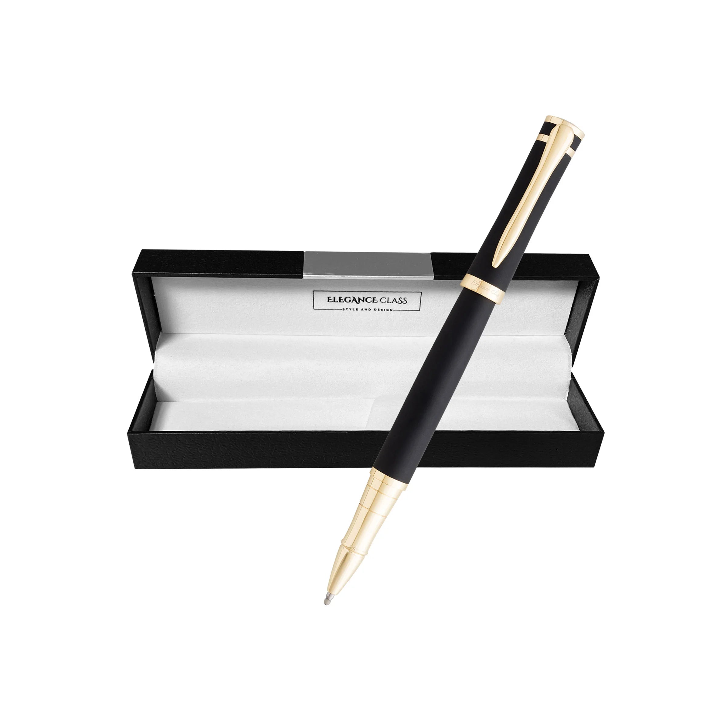 Lapiz Roller Tinta Modelo Prelude Gold &amp; Black + Grabado Personalizado