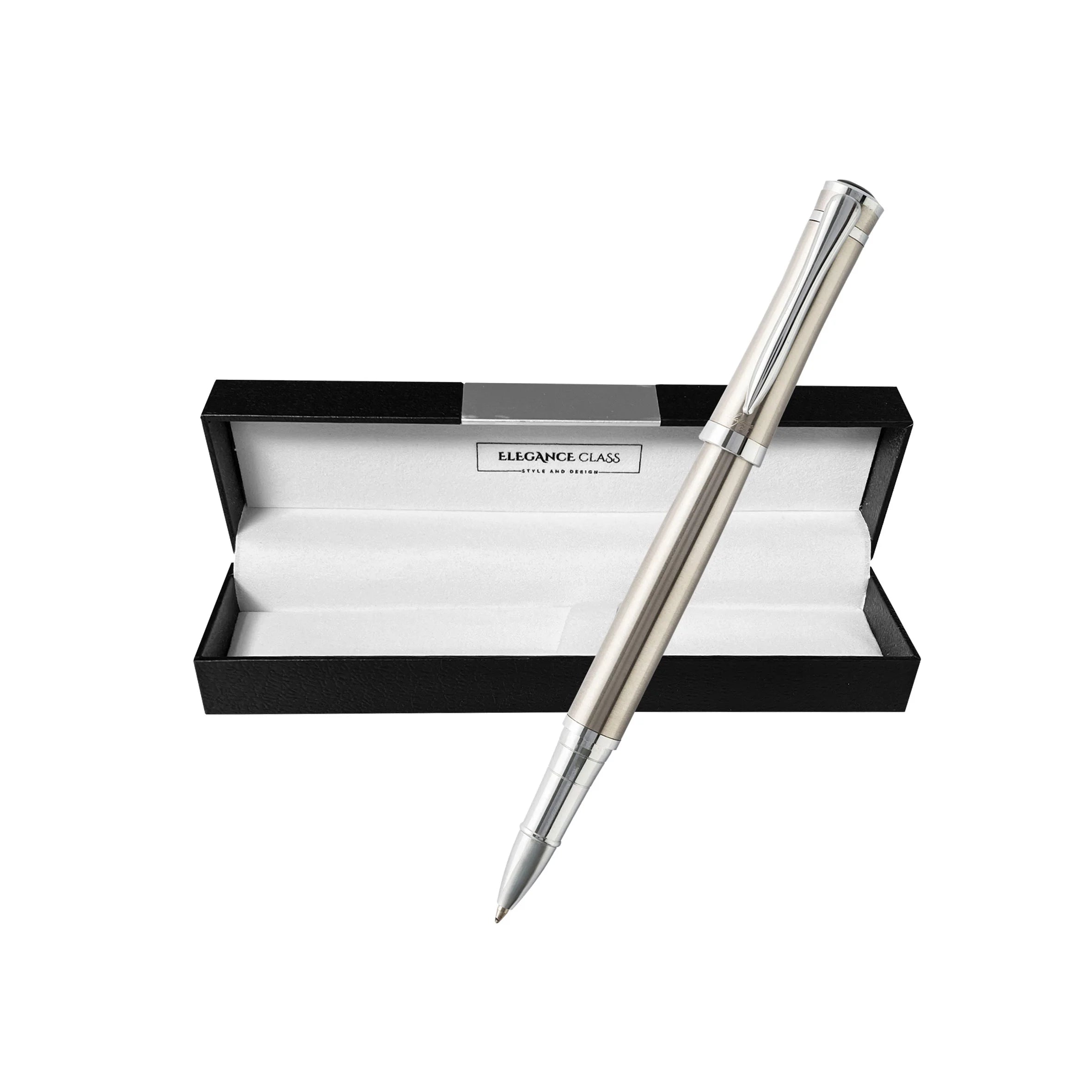 Lapiz Roller Tinta Modelo Prelude Steel + Grabado Personalizado