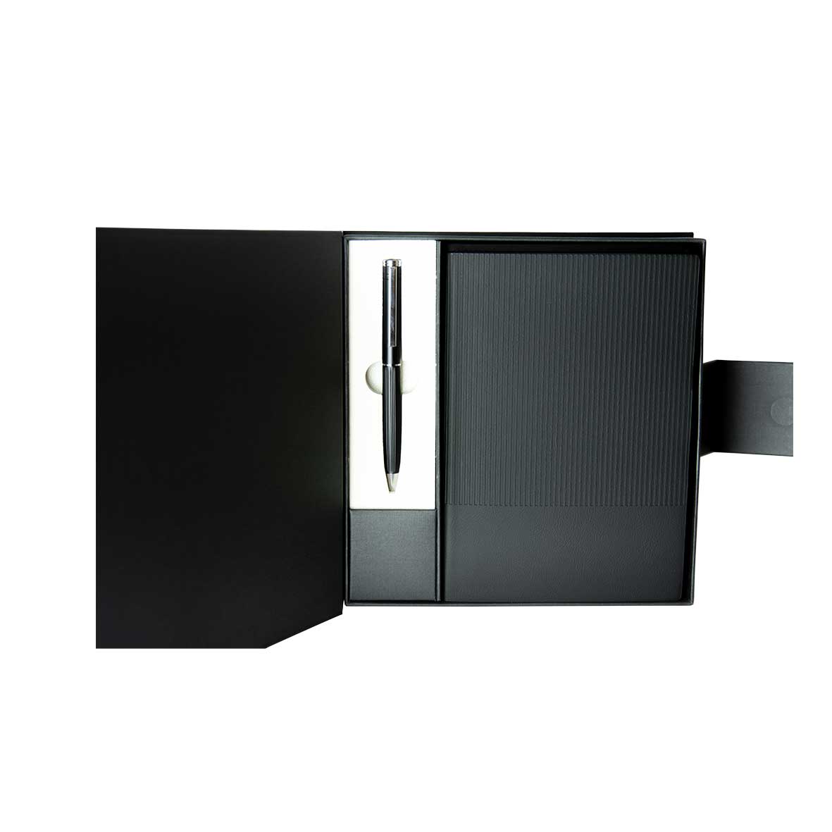 Set de Regalo Agenda + Boligrafo Black Edition + Grabado Personalizado | CYBER DAY