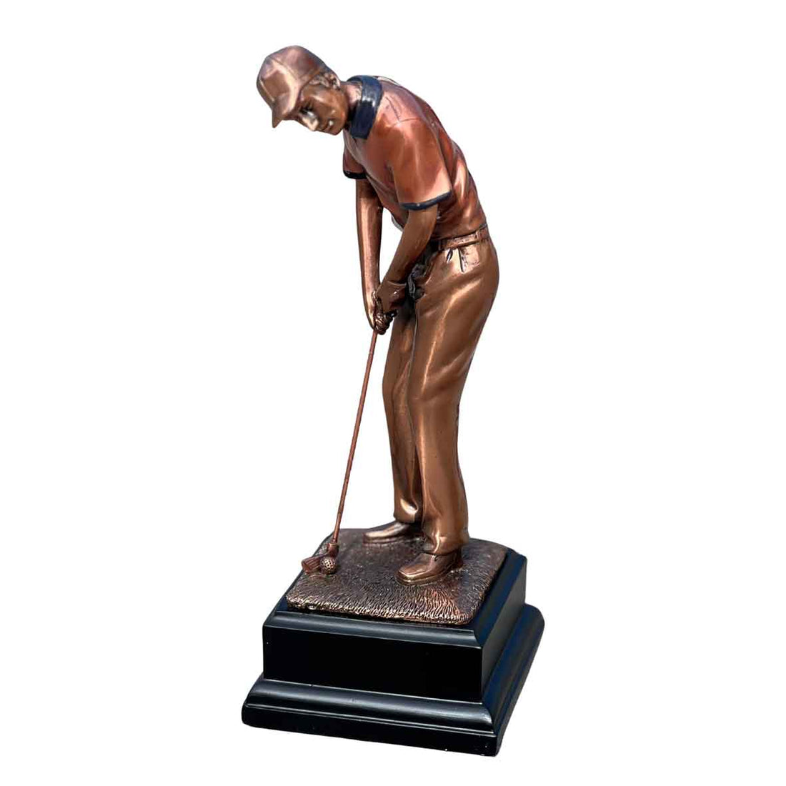Figura Poliresina Jugador de Golf + Grabado Personalizado